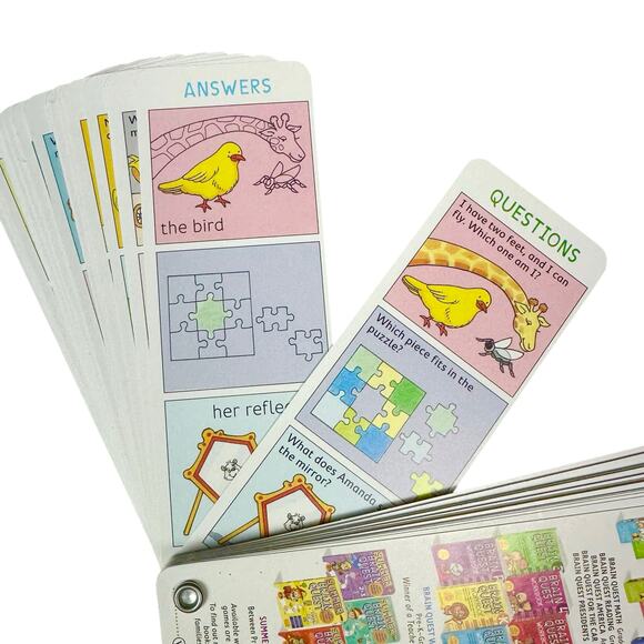 Brain Quest for Ages 4-5, Pre-school Smart Cards, Revised 4th Edition, 2 decks - Picture 6 of 8